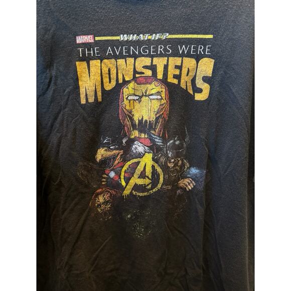 Marvel What If Avengers Were Monsters Distressed Graphic Tee Oversized XL - Picture 2 of 4